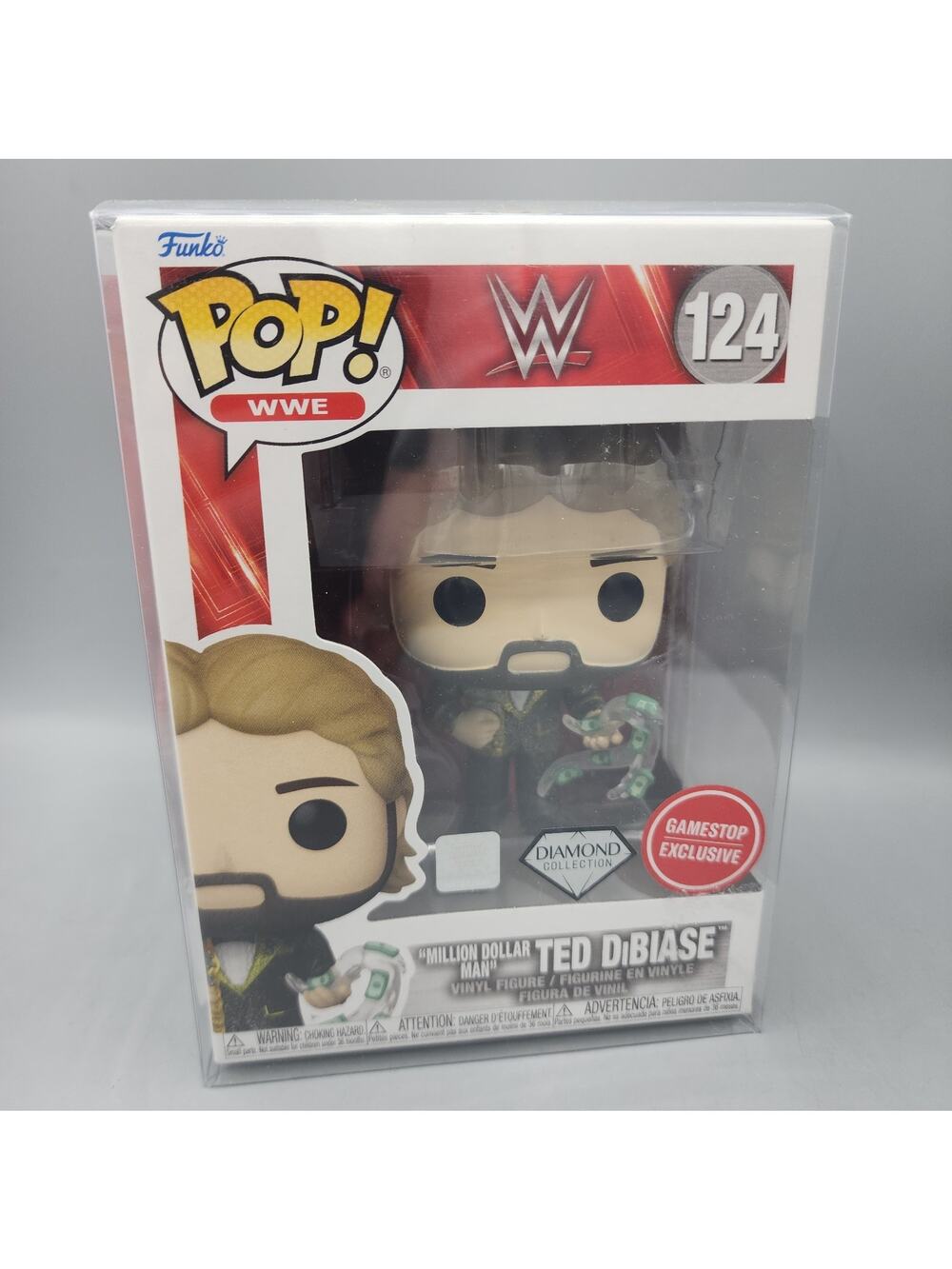 Funko Pop! Vinyl: WWE #124 “Million Dollar Man" Ted DiBiase Diamond Collection